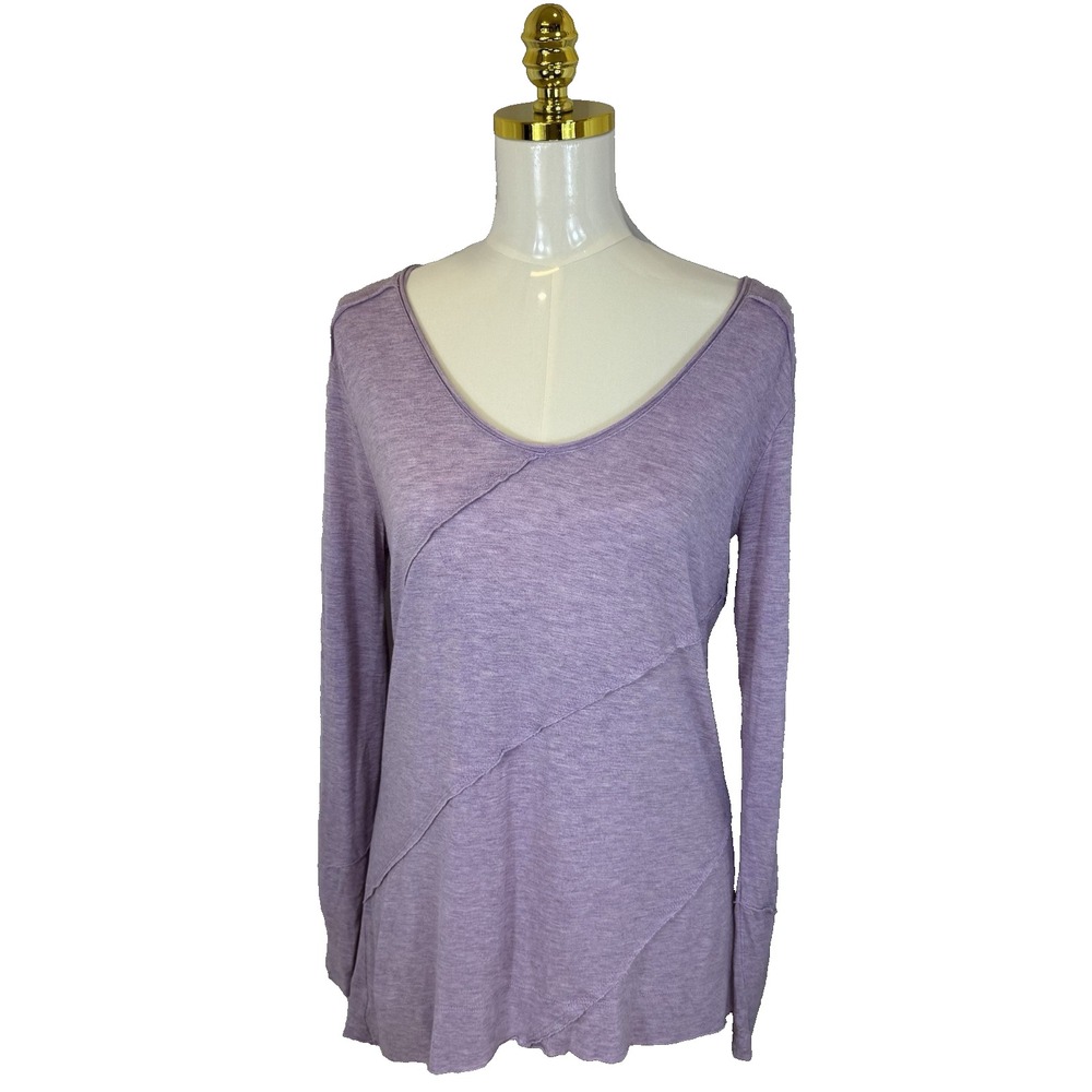 H By Halston Essentials Women's Medium Long Sleeve Tunic Top‎ Tiered Preppy Boho